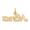 10K Yellow Gold Nana Charm Grandma Jewelry FindingKing 15 X 29mm